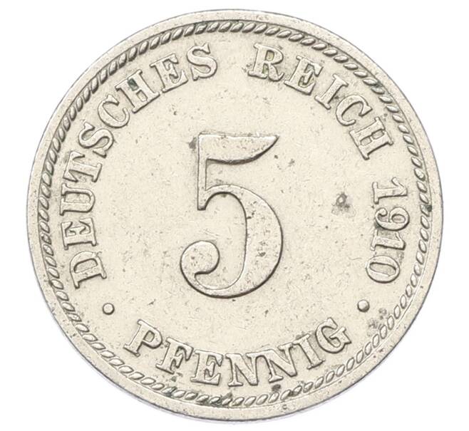 Монета 5 пфеннигов 1910 года D Германия (Артикул: M2-89611) — Фото №1