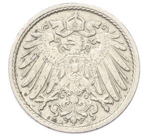 5 пфеннигов 1910 года D Германия — Фото №2