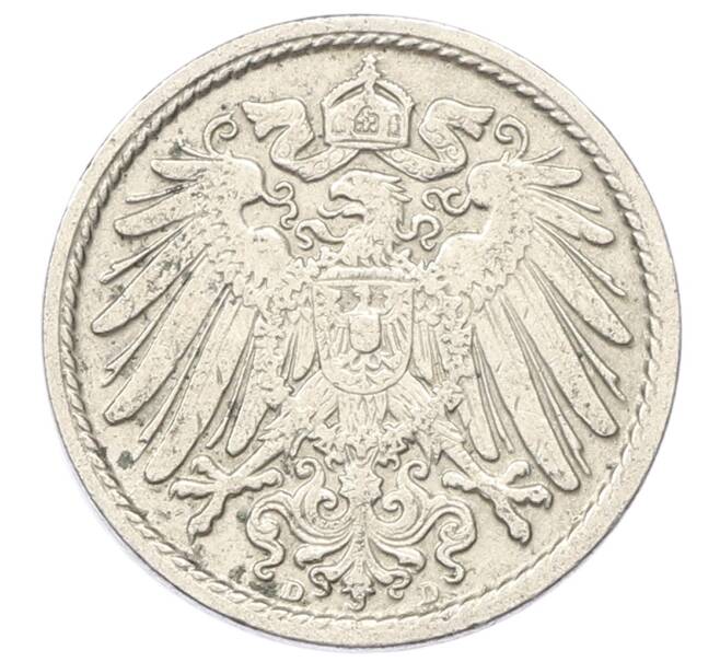 Монета 5 пфеннигов 1910 года D Германия (Артикул: M2-89611) — Фото №2
