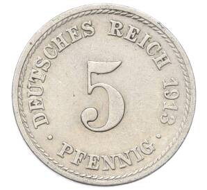 5 пфеннигов 1913 года A Германия — Фото №1