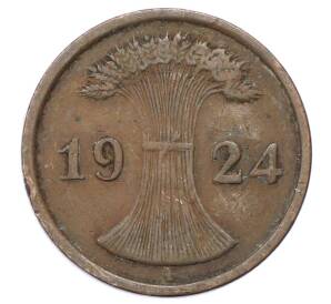 2 рентенпфеннига 1924 года A Германия — Фото №1
