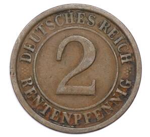 2 рентенпфеннига 1924 года A Германия — Фото №2