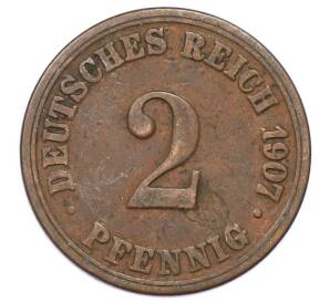 2 пфеннига 1907 года A Германия — Фото №1