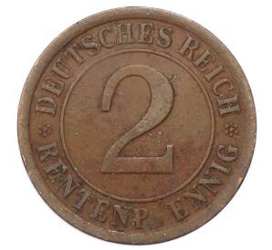 2 рентенпфеннига 1924 года A Германия — Фото №2