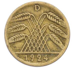 5 рентенпфеннигов 1924 года D Германия — Фото №1