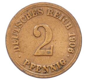 2 пфеннига 1906 года A Германия — Фото №1