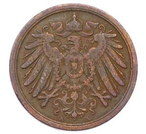 2 пфеннига 1910 года A Германия — Фото №2