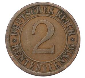 2 рентенпфеннига 1924 года A Германия — Фото №2
