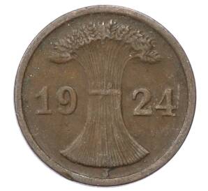 2 рентенпфеннига 1924 года J Германия — Фото №1