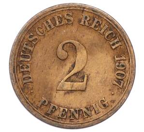 2 пфеннига 1907 года A Германия — Фото №1
