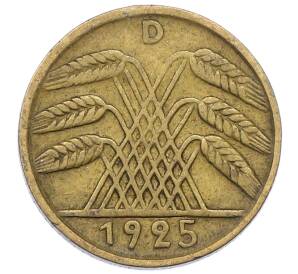 5 рейхспфеннигов 1925 года D Германия — Фото №1