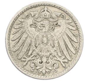 5 пфеннигов 1908 года F Германия — Фото №2