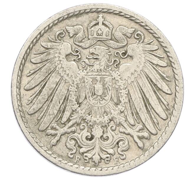 Монета 5 пфеннигов 1908 года F Германия (Артикул: M2-89692) — Фото №2