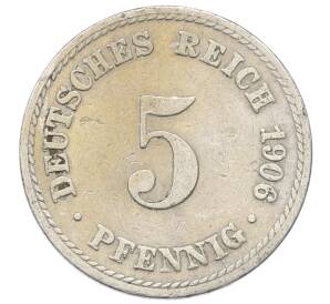 5 пфеннигов 1906 года A Германия — Фото №1