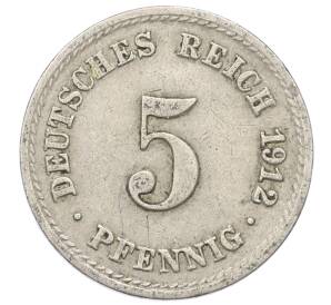 5 пфеннигов 1912 года A Германия — Фото №1