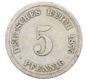 5 пфеннигов 1875 года A Германия — Фото №1