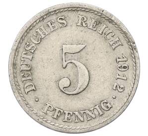 5 пфеннигов 1912 года F Германия — Фото №1