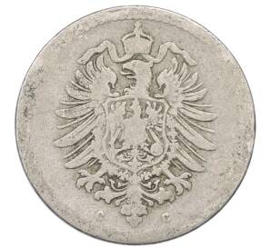 5 пфеннигов 1875 года C Германия — Фото №2