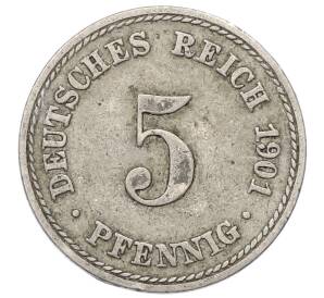 5 пфеннигов 1901 года A Германия — Фото №1