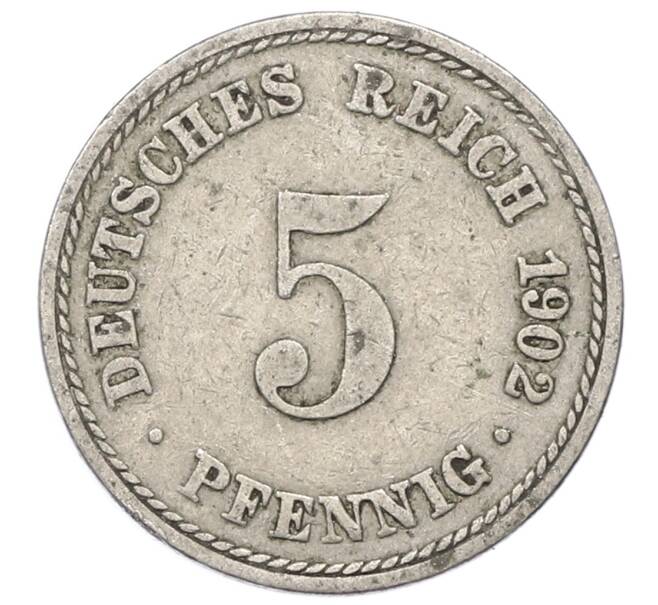 Монета 5 пфеннигов 1902 года A Германия (Артикул: M2-89714) — Фото №1
