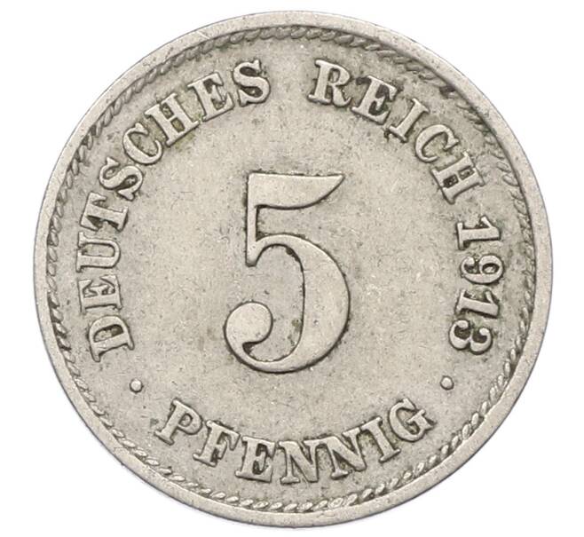 Монета 5 пфеннигов 1913 года F Германия (Артикул: M2-89715) — Фото №1