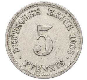 5 пфеннигов 1908 года D Германия — Фото №1