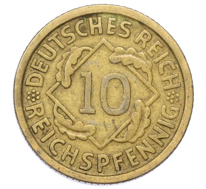 Монета 10 рейхспфеннигов 1929 года D Германия (Артикул: M2-89726) — Фото №2