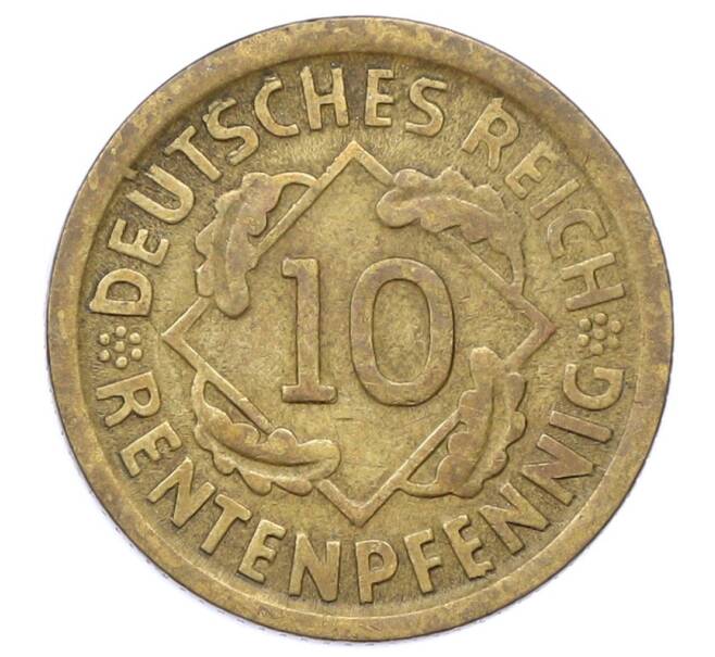 Монета 10 рентенпфеннигов 1924 года D Германия (Артикул: M2-89730) — Фото №2