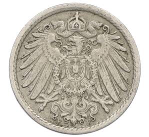 5 пфеннигов 1906 года F Германия — Фото №2