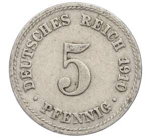 5 пфеннигов 1910 года A Германия — Фото №1