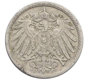 5 пфеннигов 1908 года F Германия — Фото №2