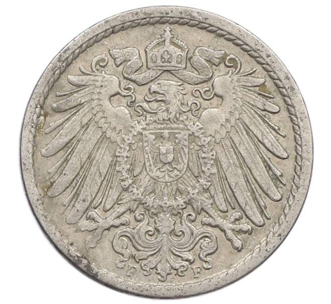 Монета 5 пфеннигов 1908 года F Германия (Артикул: M2-89772) — Фото №2