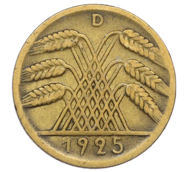 Монета 10 рейхспфеннигов 1925 года D Германия (Артикул: M2-89801) — Фото №1