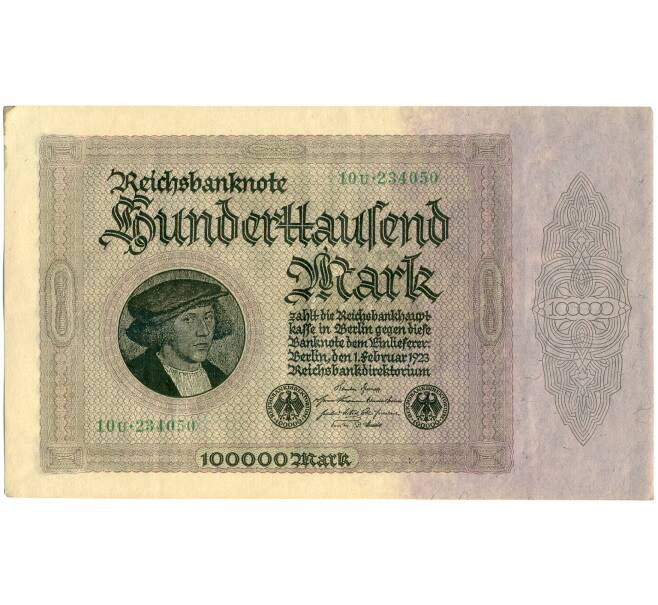 Банкнота 100000 марок 1923 года Германия (Артикул: K4-0366) — Фото №1