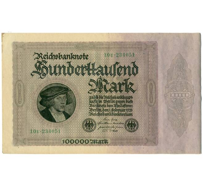 Банкнота 100000 марок 1923 года Германия (Артикул: K4-0368) — Фото №1