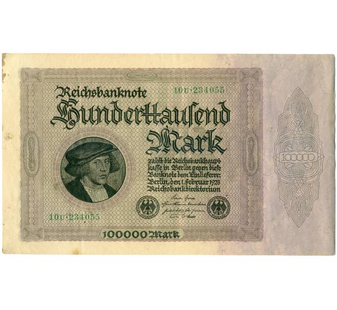 Банкнота 100000 марок 1923 года Германия (Артикул: K4-0370) — Фото №1