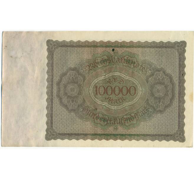 Банкнота 100000 марок 1923 года Германия (Артикул: K4-0374) — Фото №2