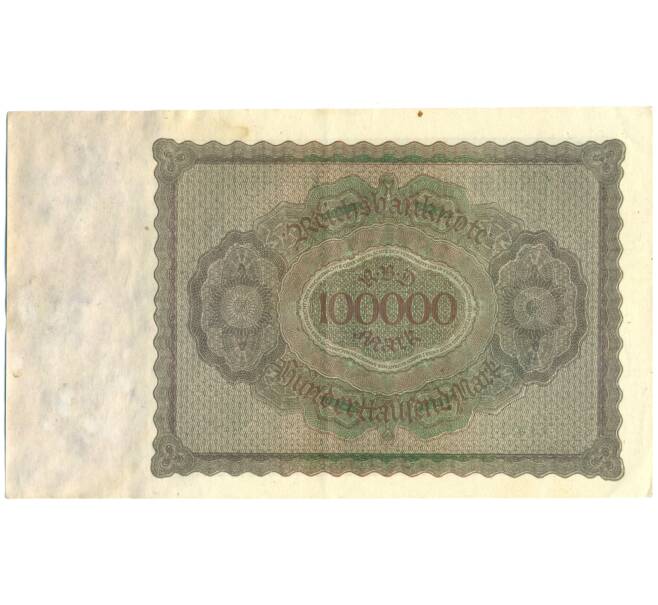 Банкнота 100000 марок 1923 года Германия (Артикул: K4-0382) — Фото №2