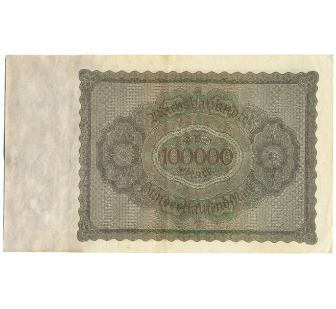 Банкнота 100000 марок 1923 года Германия (Артикул: K4-0383) — Фото №2