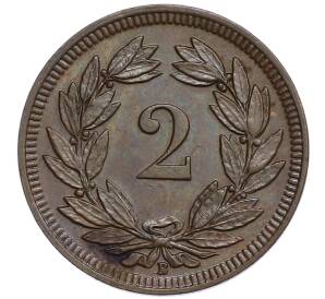 2 раппена 1909 года Швейцария — Фото №2