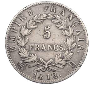 5 франков 1812 года H Франция — Фото №2
