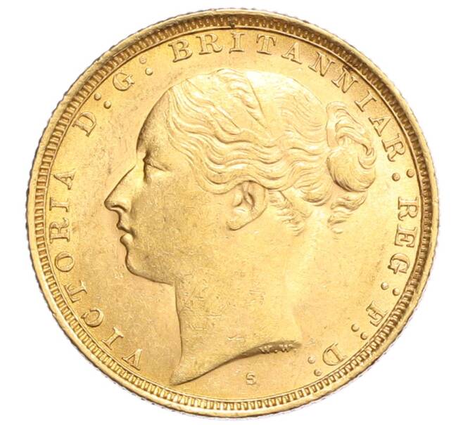 Монета 1 соверен 1883 года Австралия (Артикул: K10-0246) — Фото №2