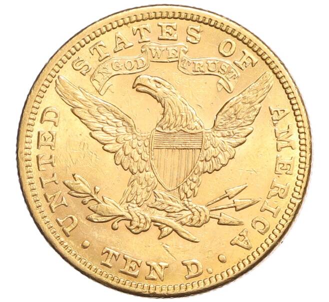 Монета 10 долларов 1881 года США (Артикул: K10-0247) — Фото №2