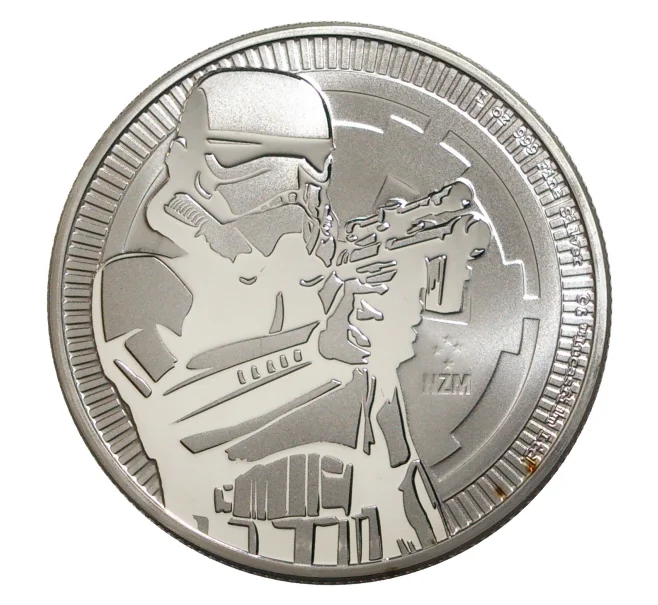 Монета 2 доллара 2018 года Ниуэ «Звездные войны — Штурмовик» (Артикул М2-0009)