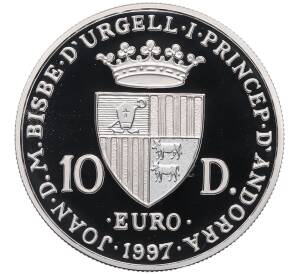 10 евро 1997 года Андорра «40 лет подписанию Римского соглашения» — Фото №2