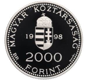 2000 форинтов 1998 года Венгрия «Интеграция в Европейский союз» — Фото №2