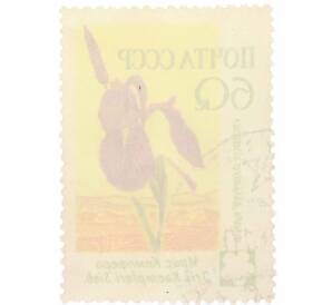 Почтовая марка 60 копеек 1960 года «Флора СССР — Ирис Кемпфера» — Фото №2