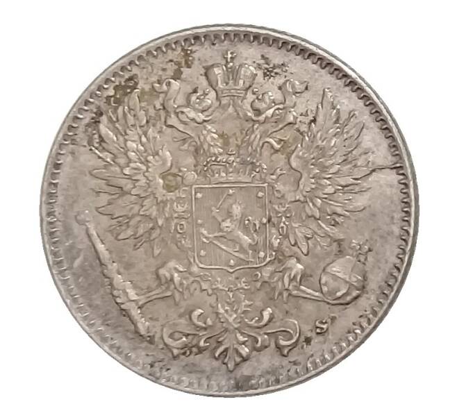 Монета 50 пенни 1916 года S Русская Финляндия (Артикул M1-31457)