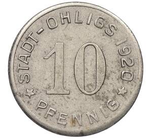 10 пфеннигов 1920 года Германия — город Олигс (Нотгельд)