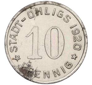 10 пфеннигов 1920 года Германия — город Олигс (Нотгельд) — Фото №2